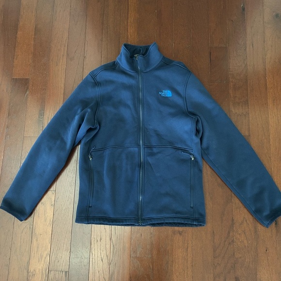 The North Face Men’s FleeceJacket Navy Blue Sz Large Full Zip Zipped Pockets - Picture 9 of 9